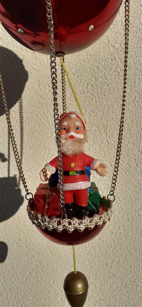 Outstanding Santa Claus Hot Air Balloon Music Box 